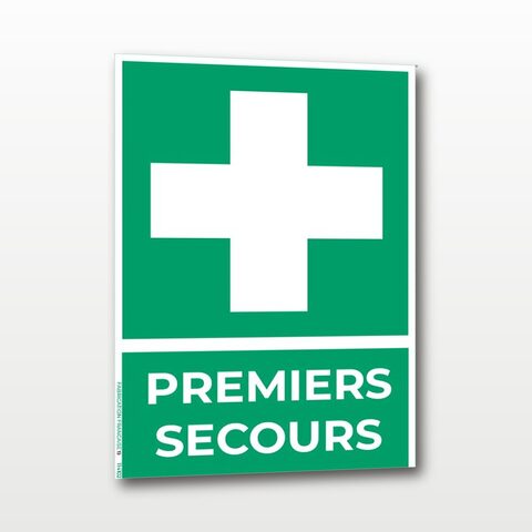 Premiers secours – Panneau de Signalisation - Portrait - A5