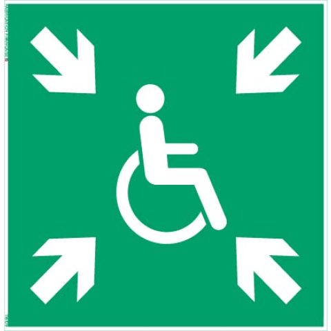 refuge temporaire d’urgence – panneau de signalisationm
