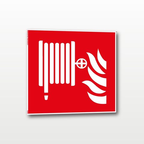 Robinet d’incendie armé - Carré - 10 x 10 cm