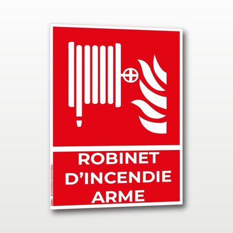 Robinet d’incendie armé - Portrait - A4
