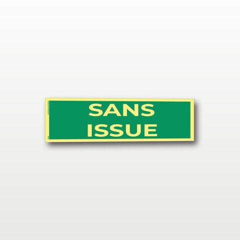 Sans issue – Panneau Photoluminescent - 20 x 8 cm