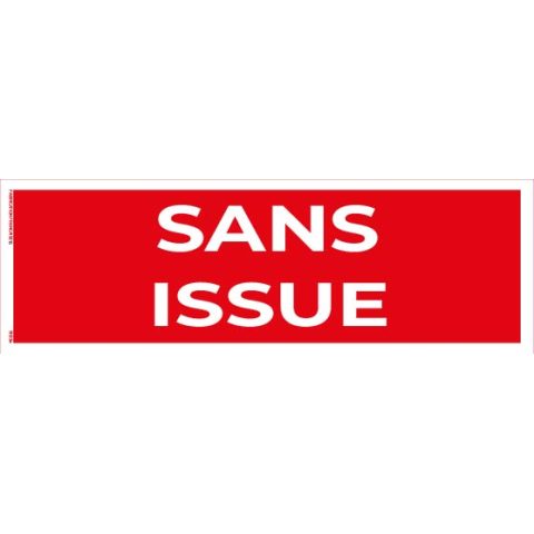 sans issue – panneau de signalisation 20 x 8 cm