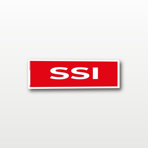 SSI – Système de Sécurité Incendie – Panneau de Signalisation - 20 x 8 cm
