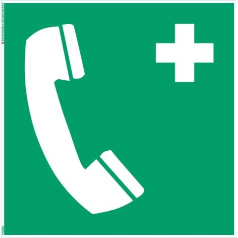 téléphone d’urgence – panneau de signalisation