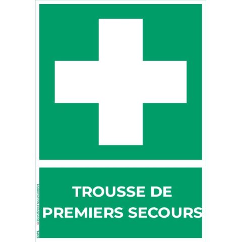 trousse de premiers secours – panneau de signalisation