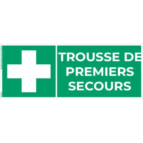 trousse de premiers secours – panneau de signalisation