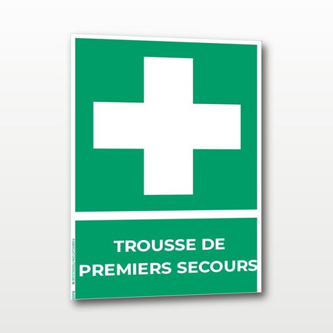 Trousse de premiers secours – Panneau de Signalisation - Portrait - A4