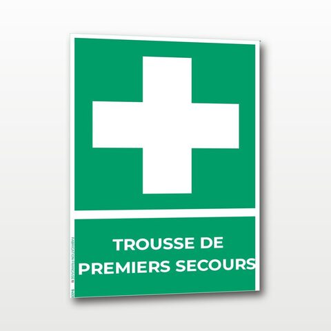 Trousse de premiers secours – Panneau de Signalisation - Portrait - A5