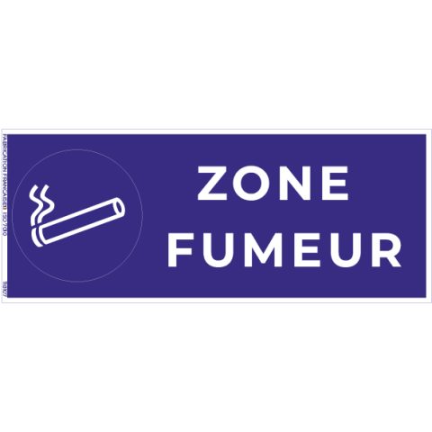 zone fumeur – panneau de signalisation