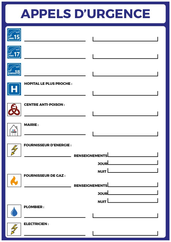 appel d’urgence a4