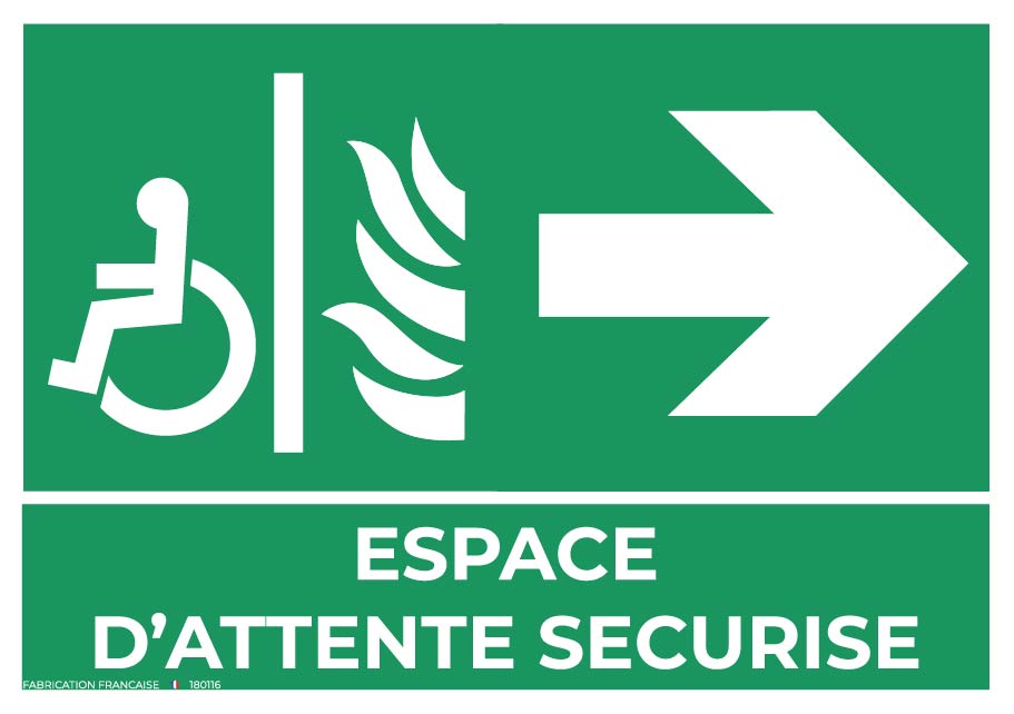 panneaux espace d’attente sécurisé a4 droite