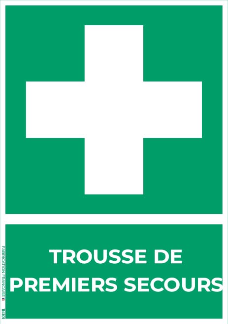 trousse de premiers secours – panneau de signalisation